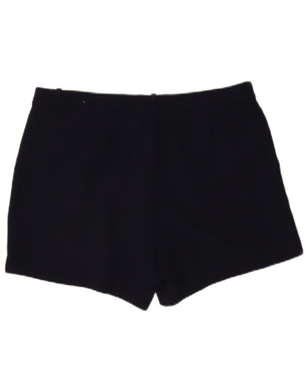 J. Crew Womens Pegged Chino Shorts US 12 Large W34  Navy Blue Polyester