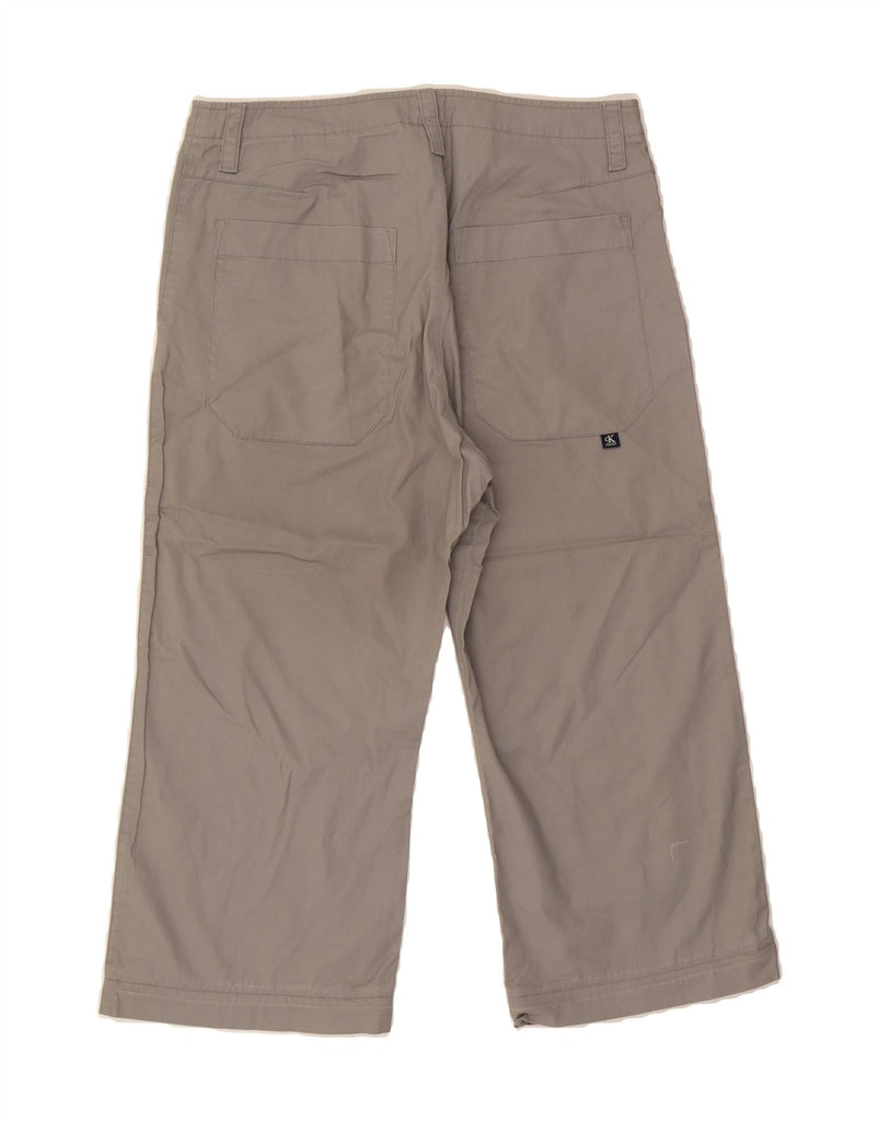 CALVIN KLEIN JEANS Womens Straight Capri Trousers W28 L20 Grey Cotton Vintage Calvin Klein Jeans and Second-Hand Calvin Klein Jeans from Messina Hembry 