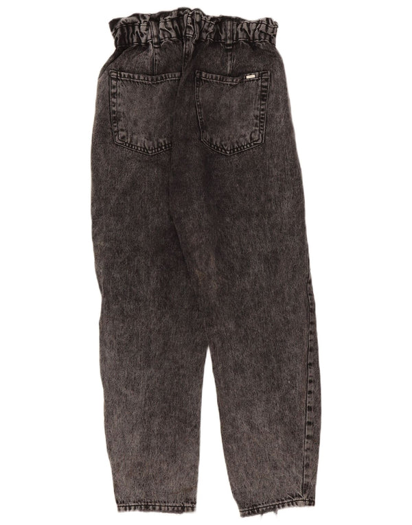 Zara Womens High Waist Loose Jeans EU 34 2XS W24 L24 Grey