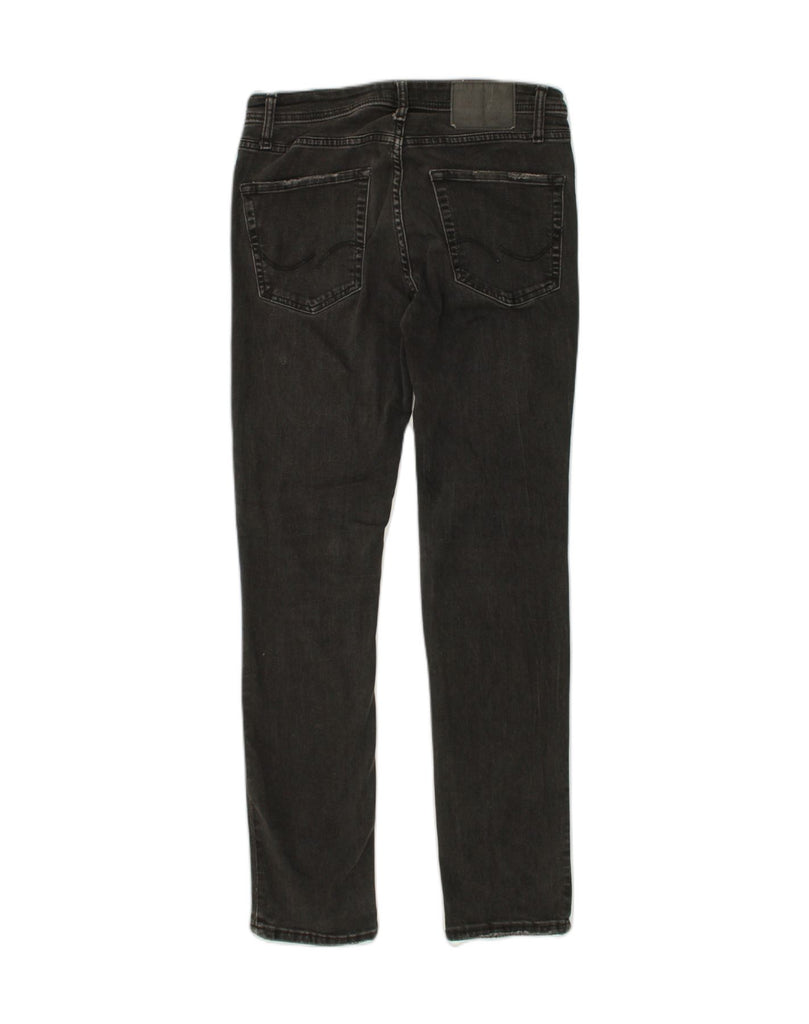 JACK & JONES Mens Distressed Slim Jeans W31 L29  Black Cotton | Vintage Jack & Jones | Thrift | Second-Hand Jack & Jones | Used Clothing | Messina Hembry 