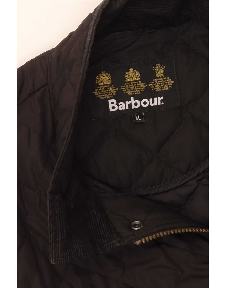 Barbour Mens Quilted Jacket UK 42 XL Black