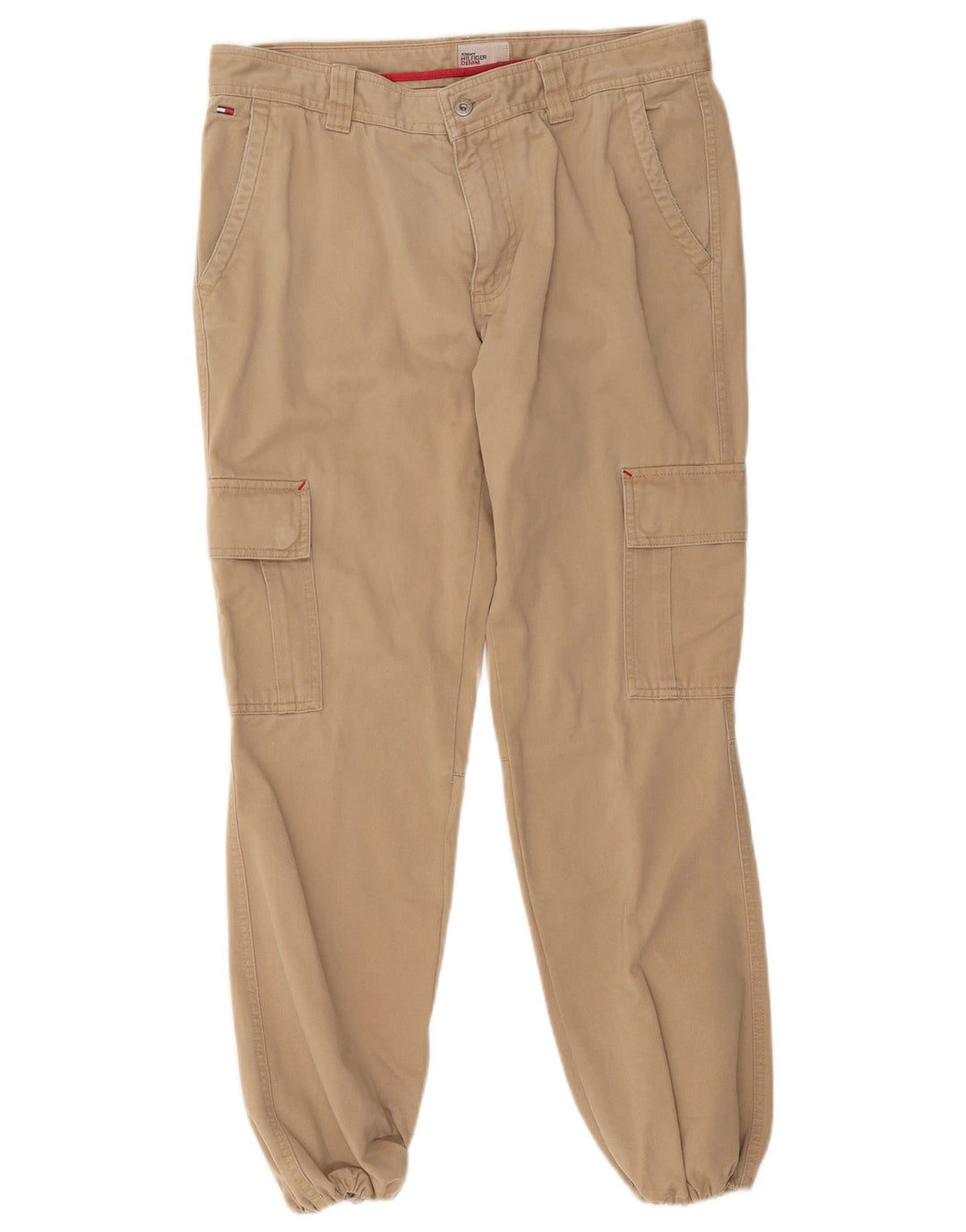 Tommy Hilfiger Mens Joggers Cargo Trousers W30 L32 Beige