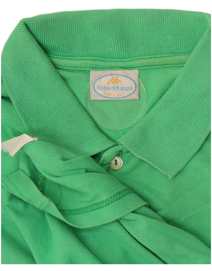 Kappa Mens Polo Shirt Medium Green Cotton