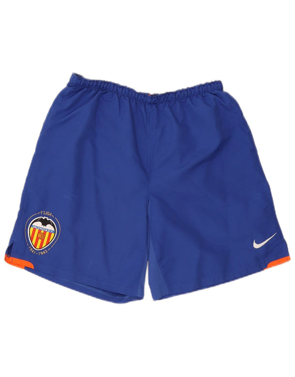 Nike Mens Valencia Sport Shorts Small Blue Polyester