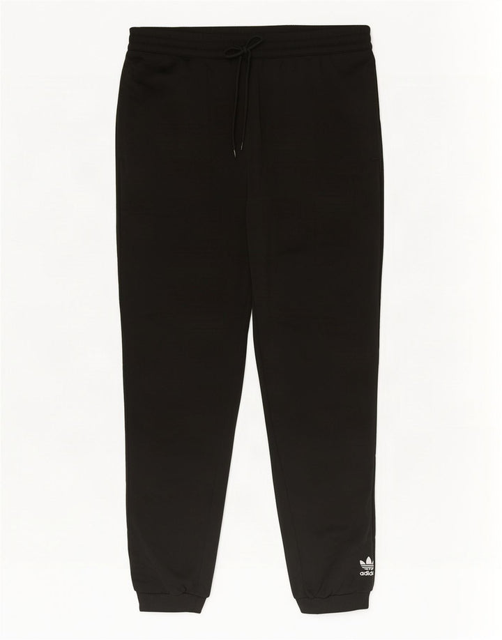 Adidas Mens Tracksuit Trousers Joggers Medium Black Polyester