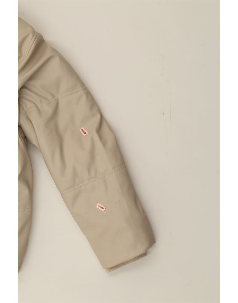 ZARA Womens Crop Oversized Hooded Padded Jacket UK 6 XS Beige Polyester Vintage Zara and Second-Hand Zara from Messina Hembry 
