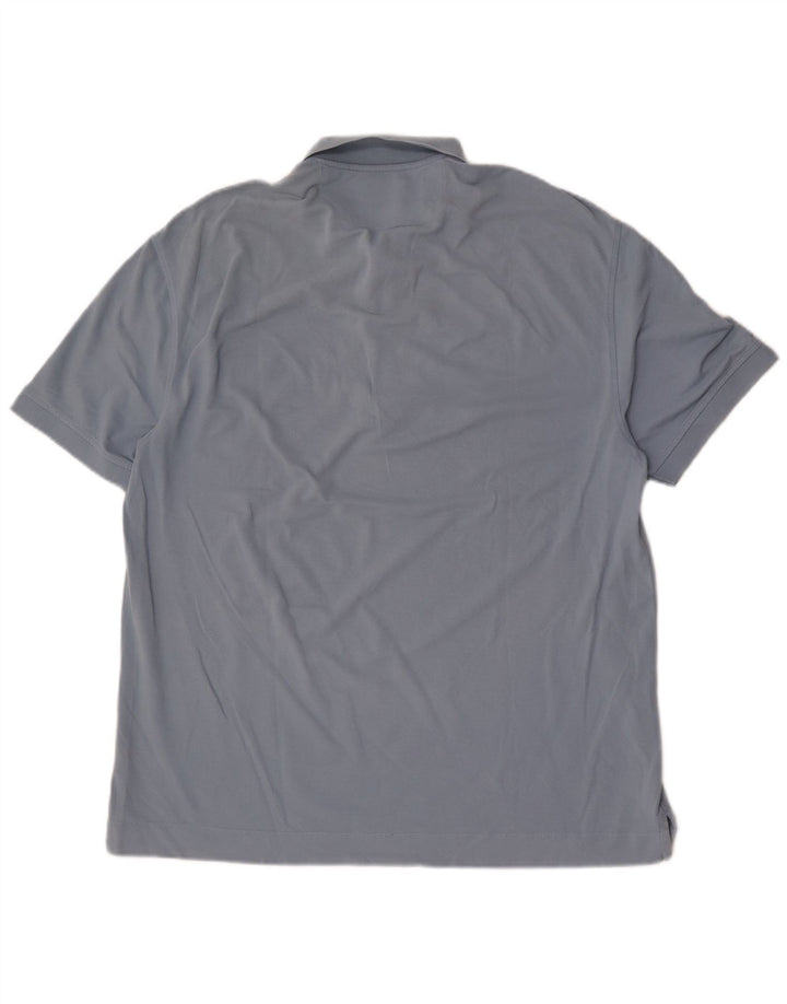 Massimo Dutti Mens Polo Shirt Large Blue