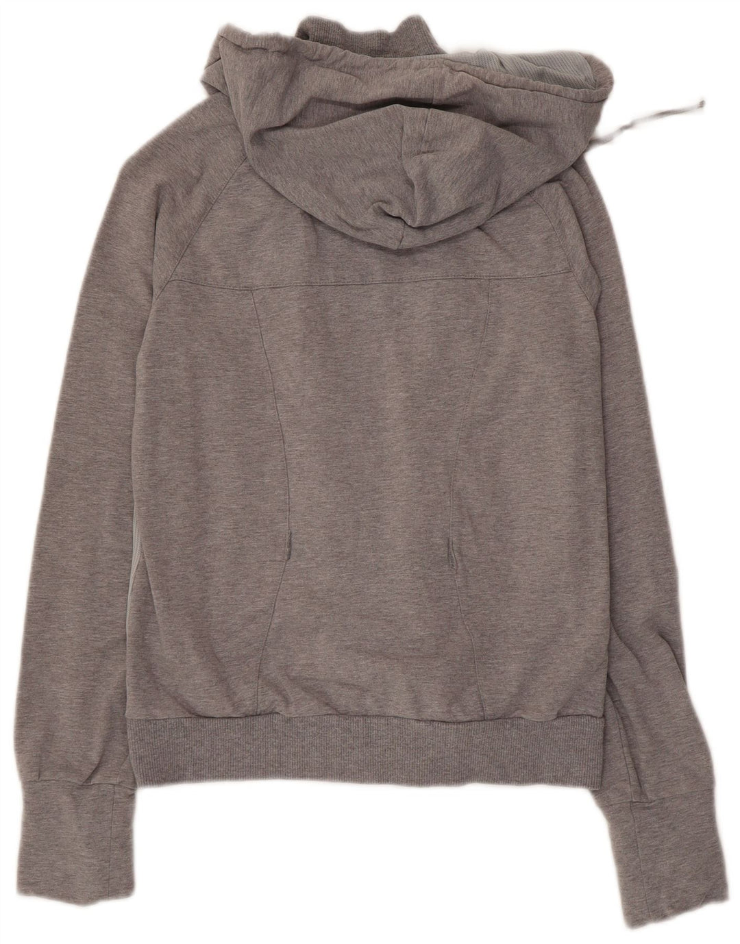 Puma Womens Zip Hoodie Sweater UK 12 Medium Grey Colourblock
