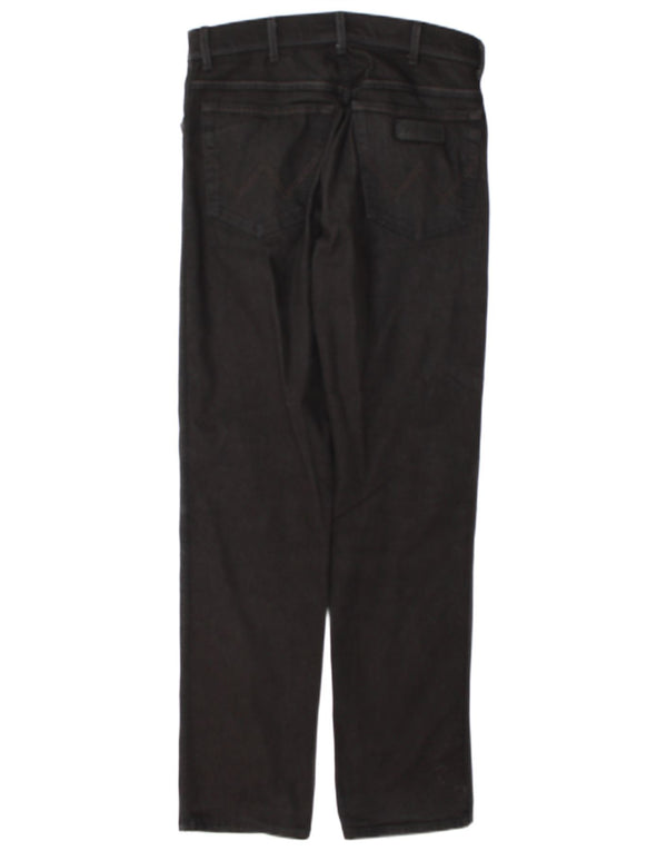 Wrangler Mens Rugged Straight Jeans W32 L33 Black