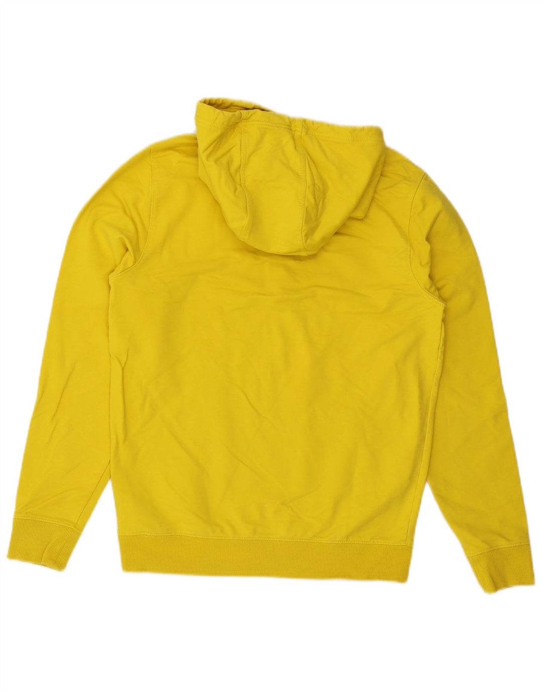 TOMMY HILFIGER Mens Hoodie Jumper Small Yellow Cotton
