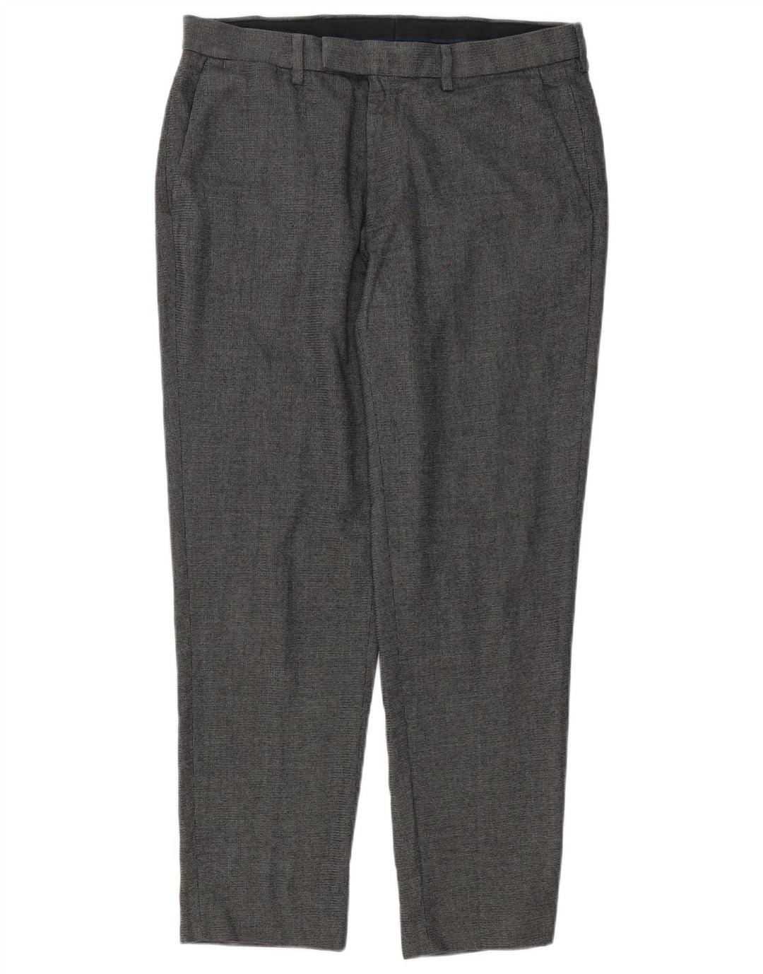 Marks & Spencer Mens Tailored Fit Suit Trousers W34 L28 Grey Polyester