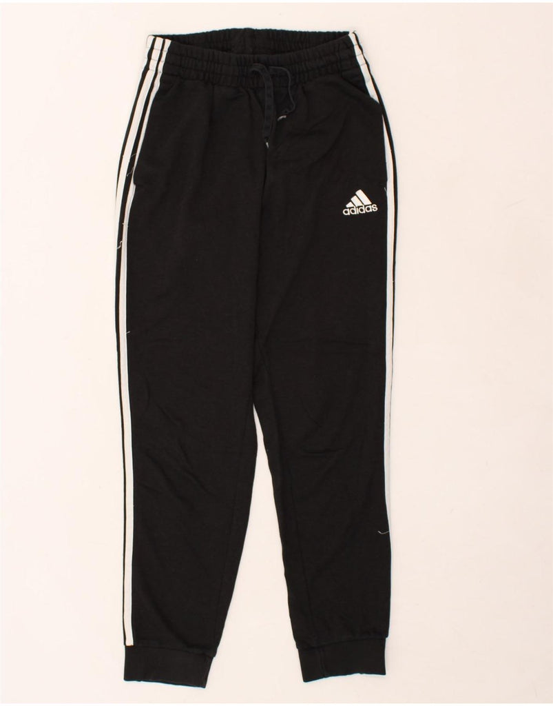 ADIDAS Mens Tracksuit Trousers Joggers Medium Black Cotton | Vintage Adidas | Thrift | Second-Hand Adidas | Used Clothing | Messina Hembry 