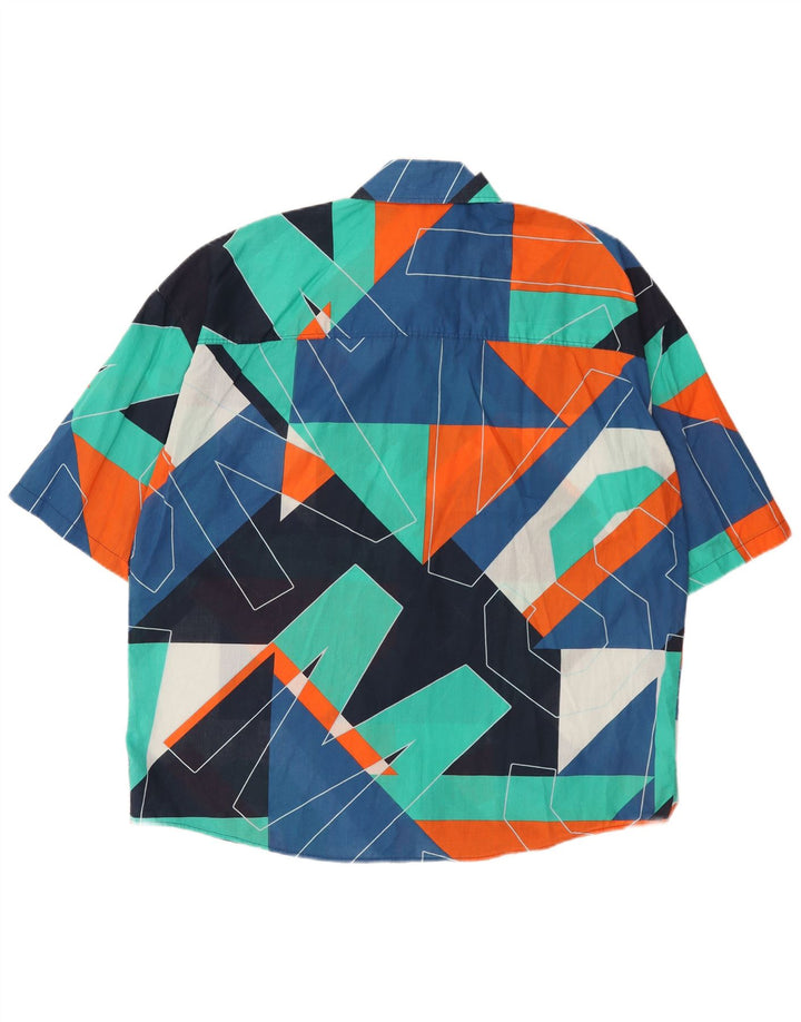 Mavi Mens Graphic Short Sleeve Shirt Large Multicoloured Geometric Cotton