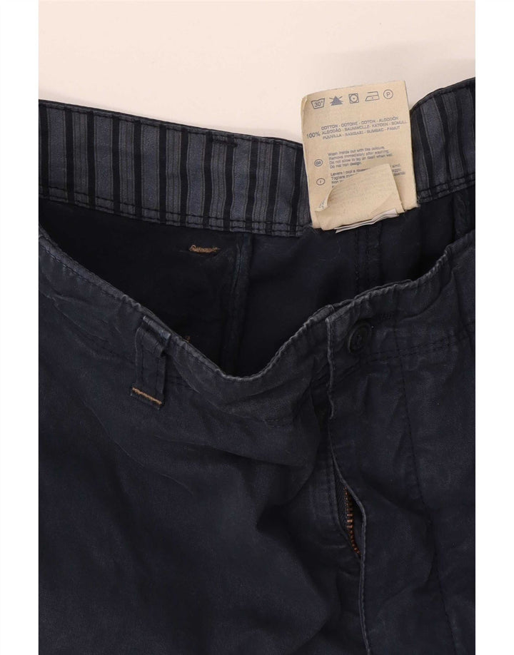 Champion Mens Chino Shorts Large W34  Navy Blue Cotton