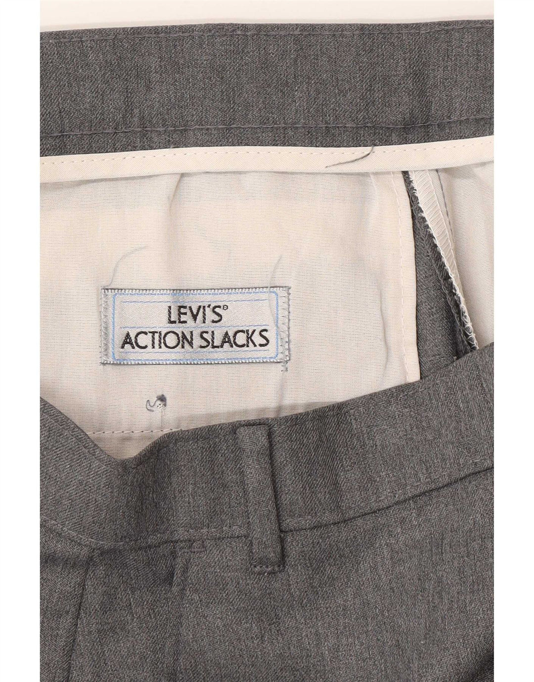 Levi's Mens Straight Chino Trousers W38 L29 Grey Polyester