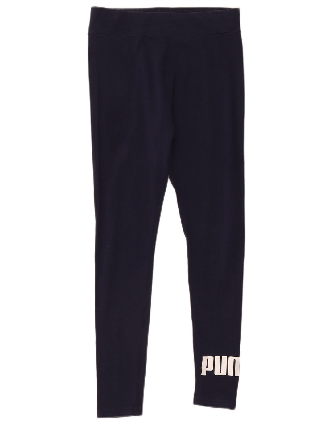 Puma Womens Graphic Leggings UK 10 Small Navy Blue
