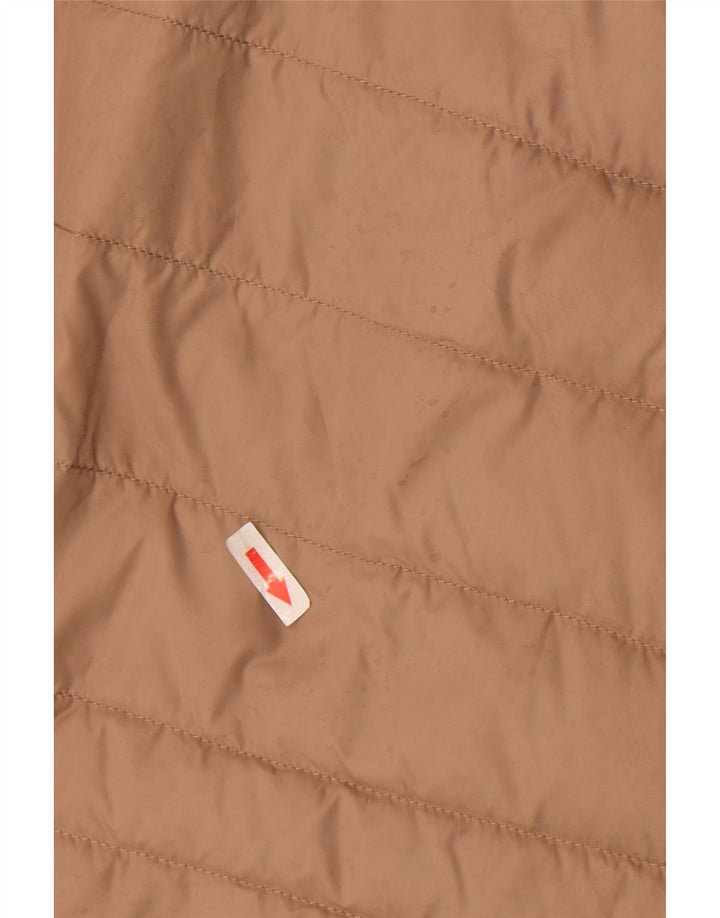 Tommy Hilfiger Womens Padded Gilet UK 12 Medium Beige Polyester