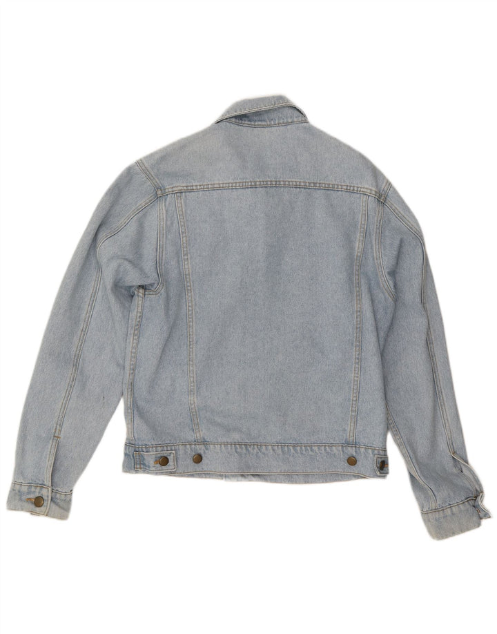 American Apparel Mens Denim Jacket UK 38 Medium Blue Cotton