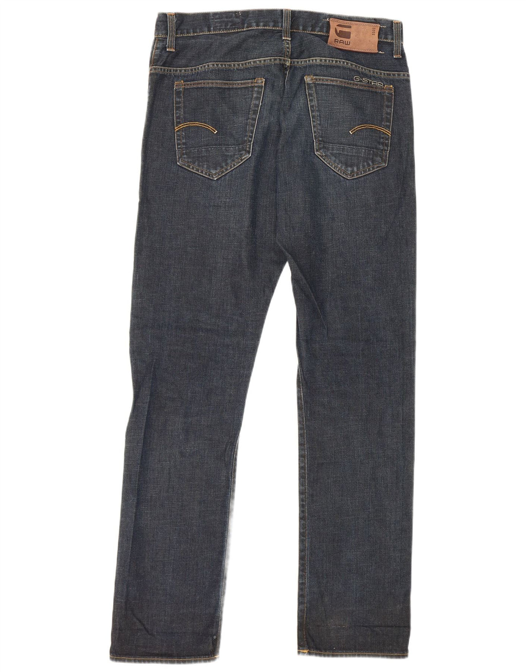 G-Star Mens 3301 Straight Jeans W34 L34 Blue Cotton