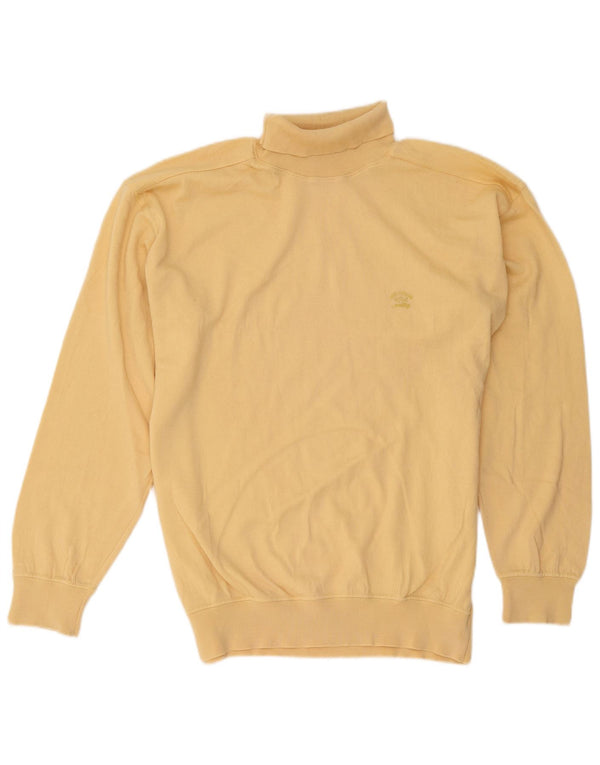 Paul & Shark Mens Yachting Roll Neck Jumper Sweater Large Yellow New Wool