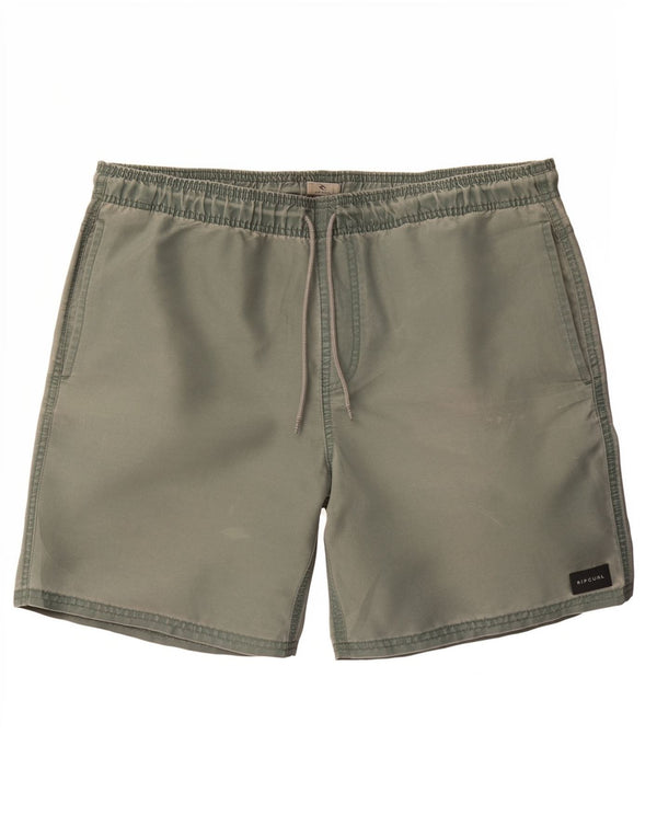 Rip Curl Mens Swimming Shorts Medium Green Polyester