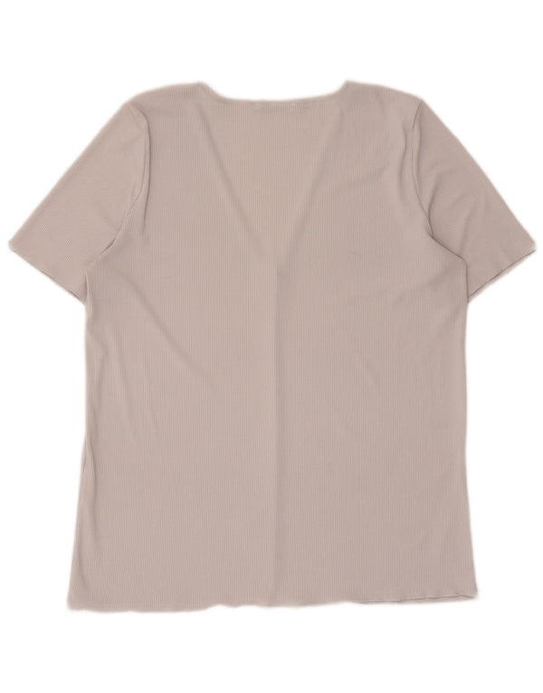 Zara Womens T-Shirt Top UK 14 Large Grey