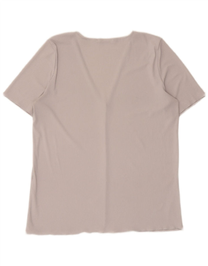 Zara Womens T-Shirt Top UK 14 Large Grey