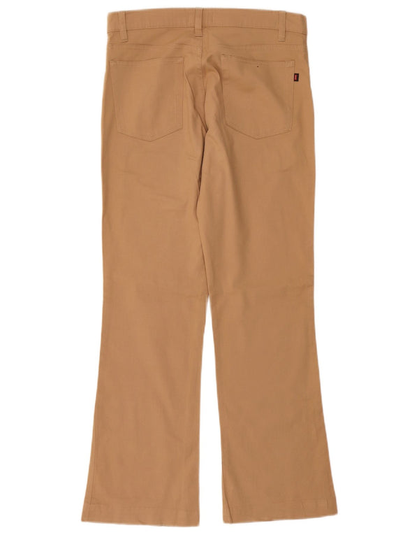 Carrera Womens Bootcut Casual Trousers IT 42 Medium W28 L28 Beige Cotton