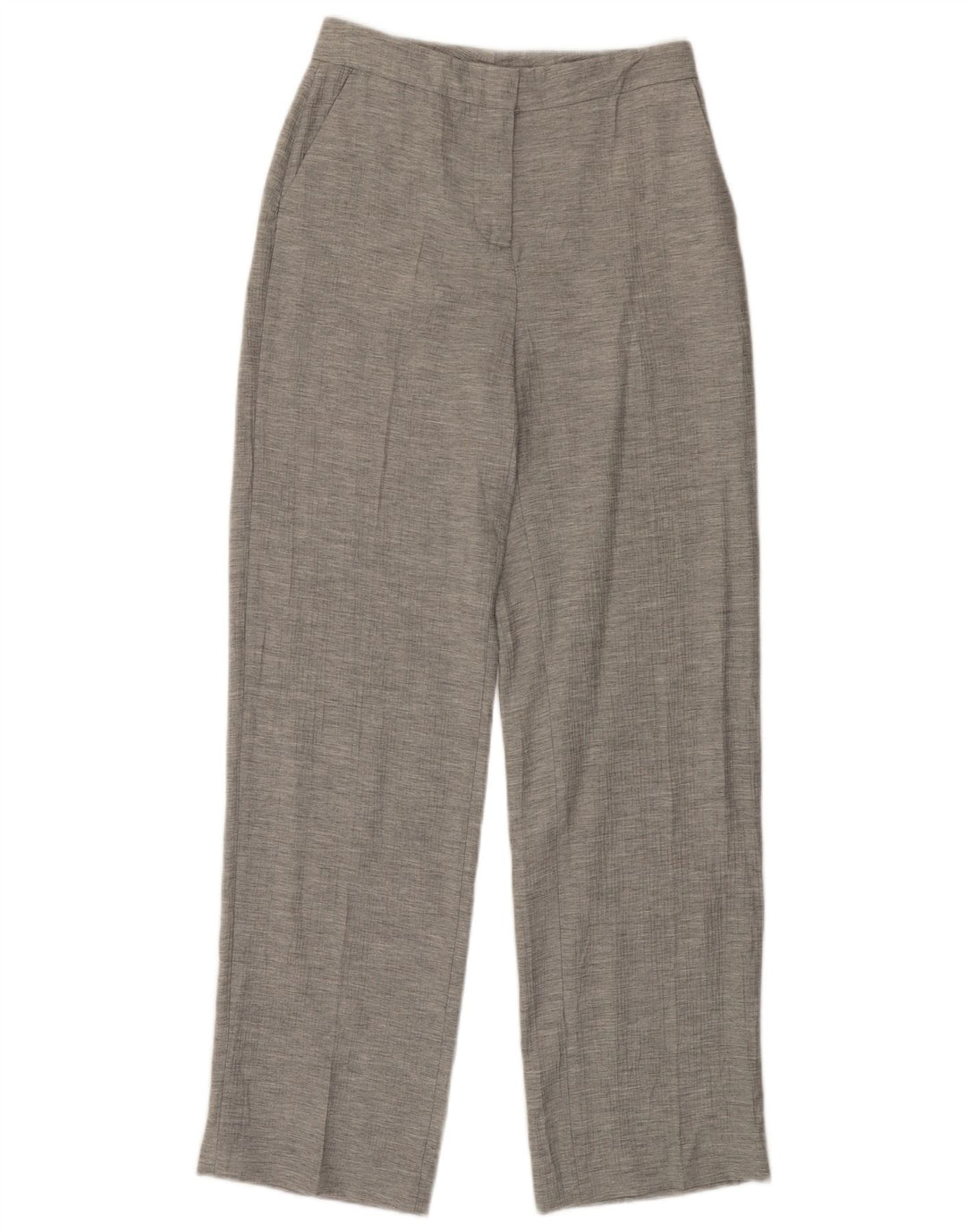 ZARA Womens Straight Chino Trousers XS W27 L32 Grey Viscose