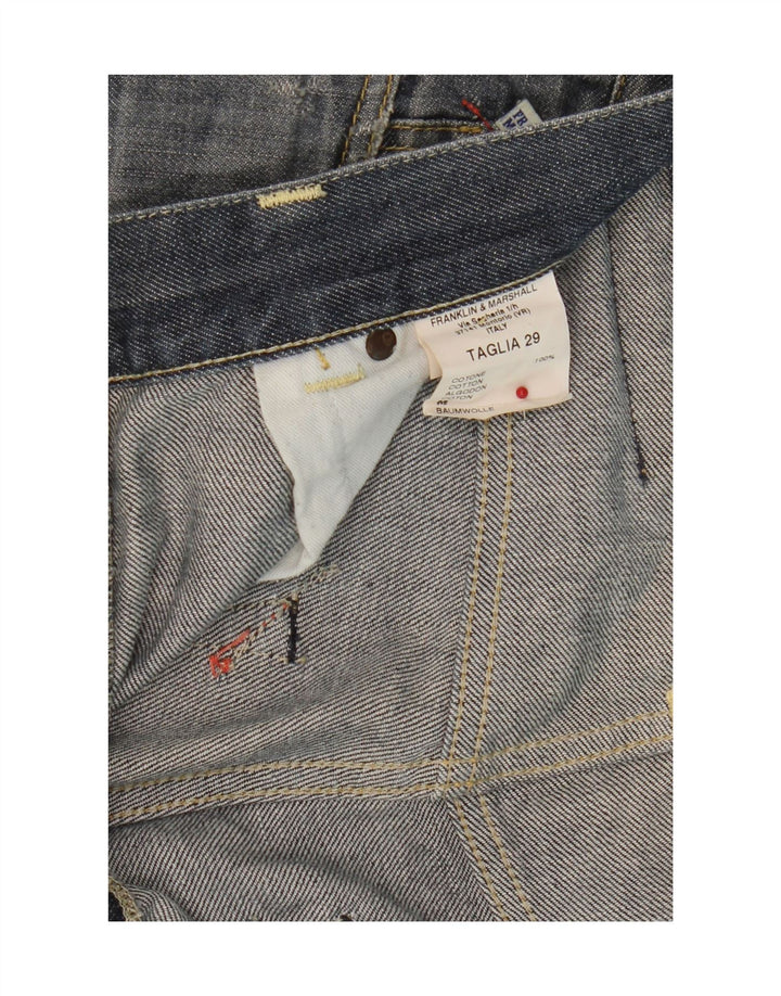 Franklin Marshall Mens Straight Jeans W29 L30 Navy Blue Cotton