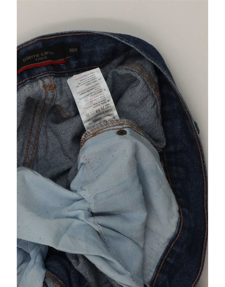 Pierre Cardin Mens Straight Jeans W36 L32 Blue Cotton