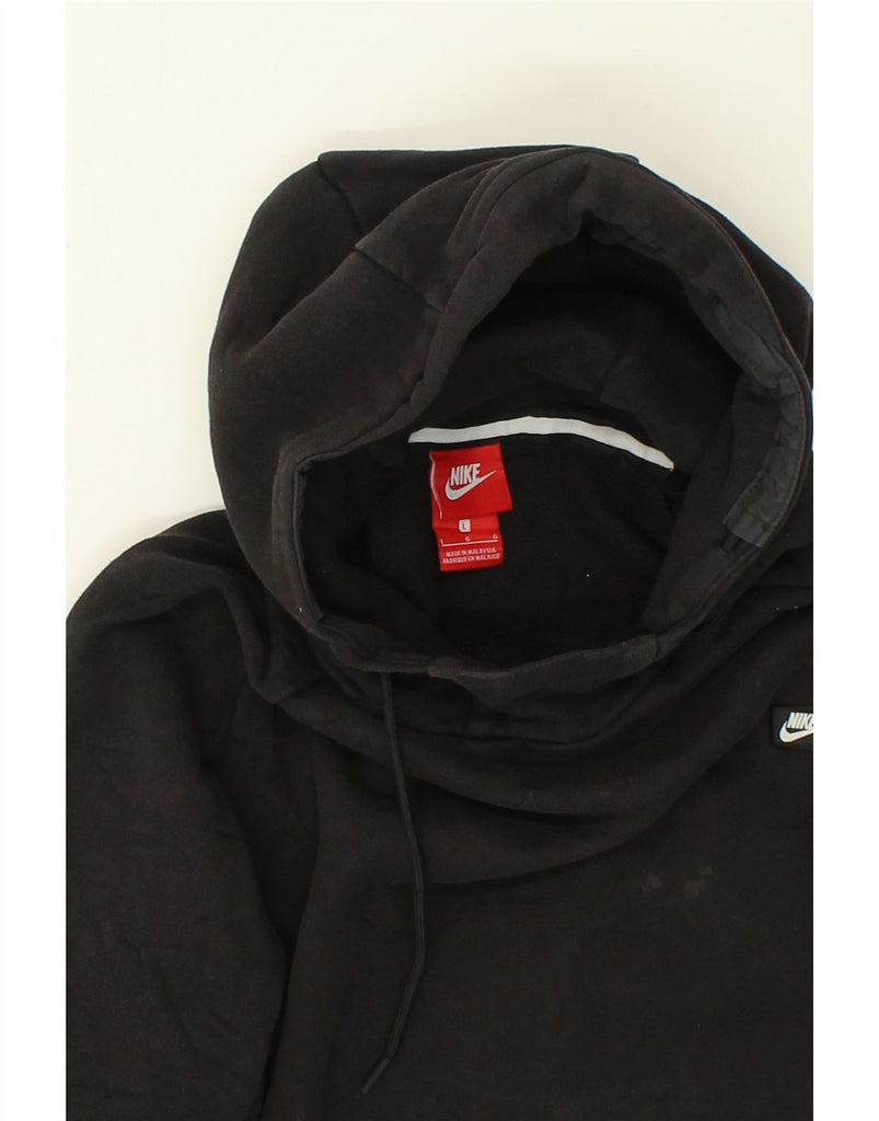 NIKE Mens Hoodie Jumper Large Black Cotton | Vintage Nike | Thrift | Second-Hand Nike | Used Clothing | Messina Hembry 