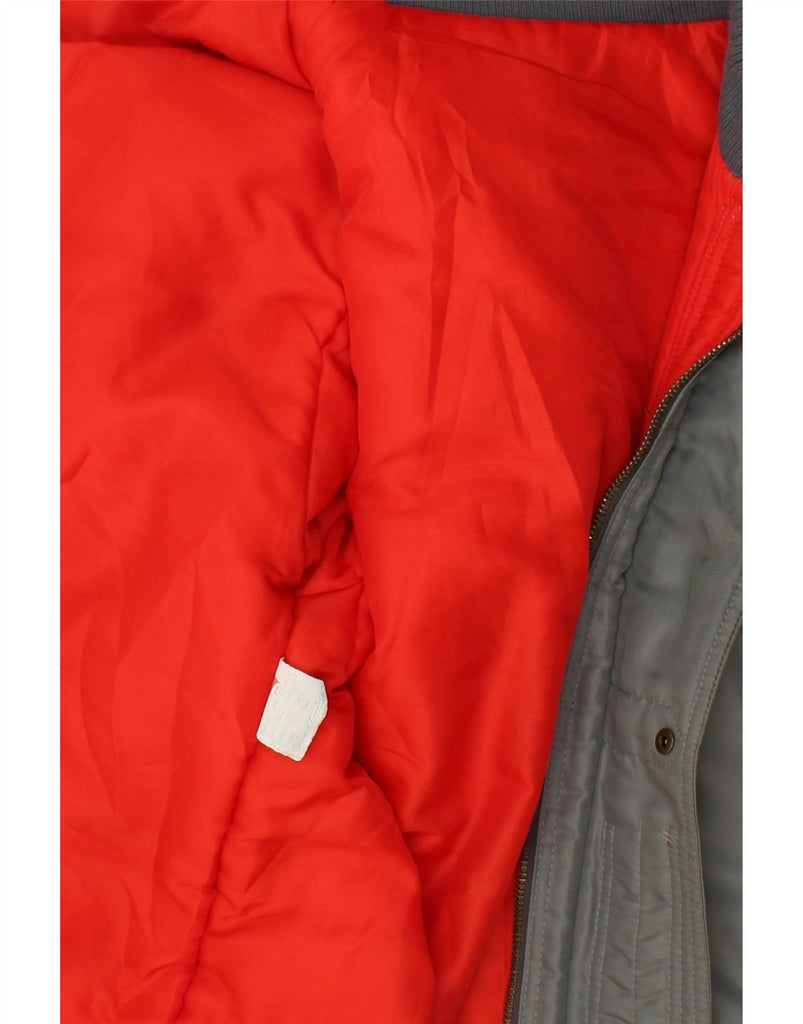 CARHARTT Mens Hooded Padded Bomber Jacket UK 36 Small Grey Nylon Vintage Carhartt and Second-Hand Carhartt from Messina Hembry 