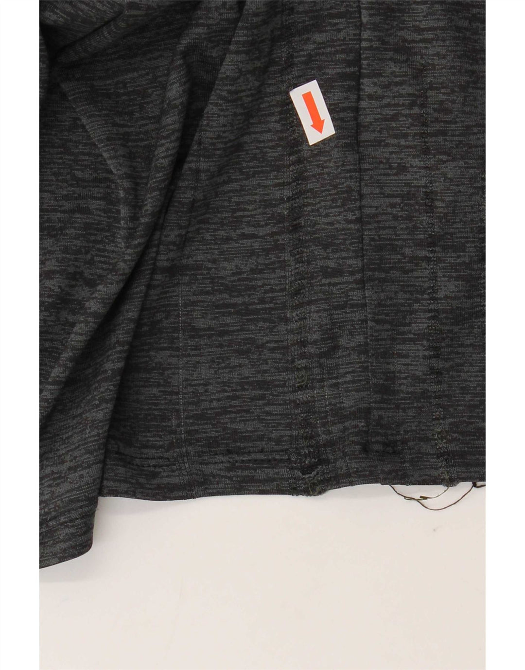 Under Armour Mens Zip Neck Pullover Tracksuit Top Large Grey Flecked