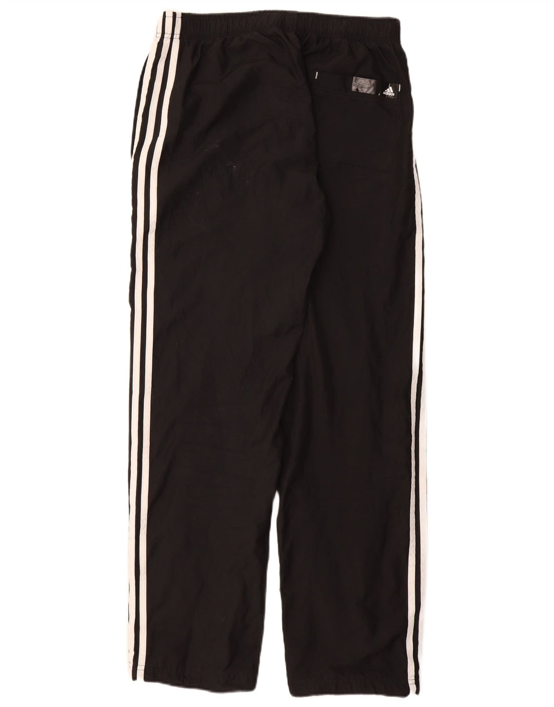 ADIDAS Mens Graphic Tracksuit Trousers Medium Black Polyester
