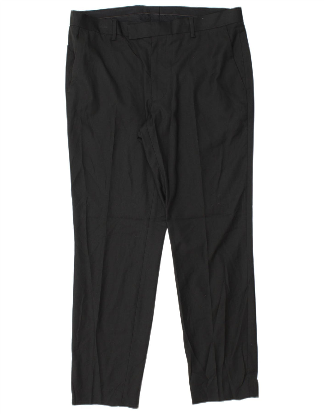 Marks & Spencer Mens Slim Fit Suit Trousers W34 L29 Black Polyester