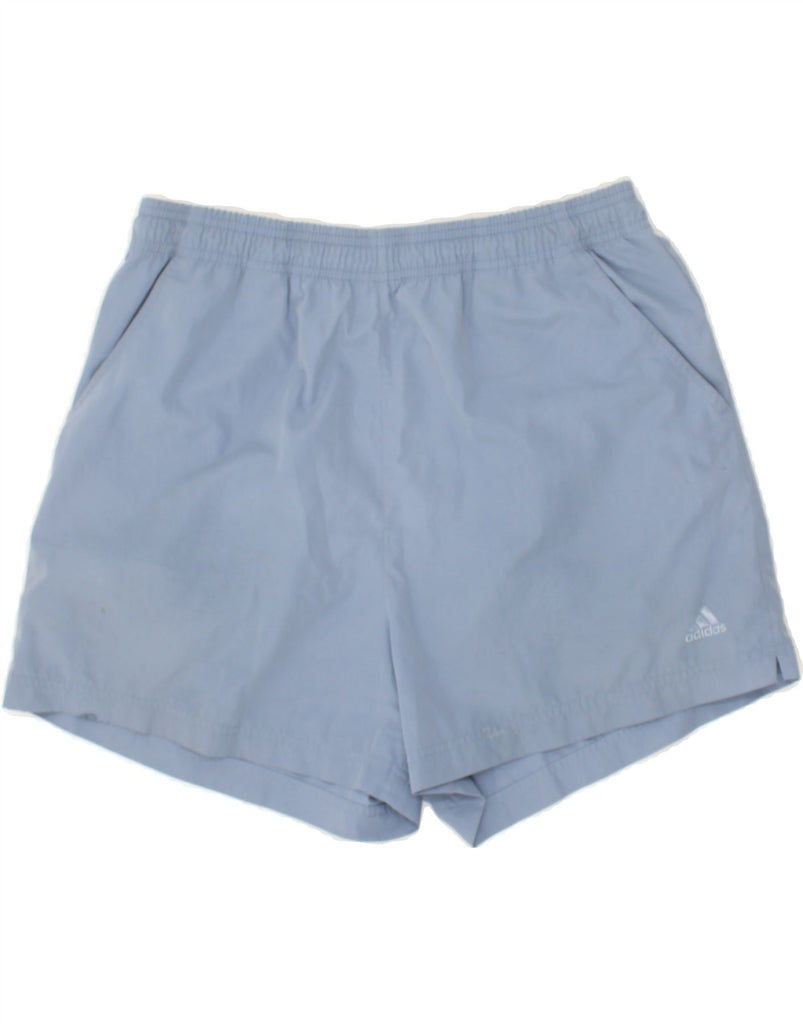 ADIDAS Womens Sport Shorts UK 16 Large Blue | Vintage Adidas | Thrift | Second-Hand Adidas | Used Clothing | Messina Hembry 