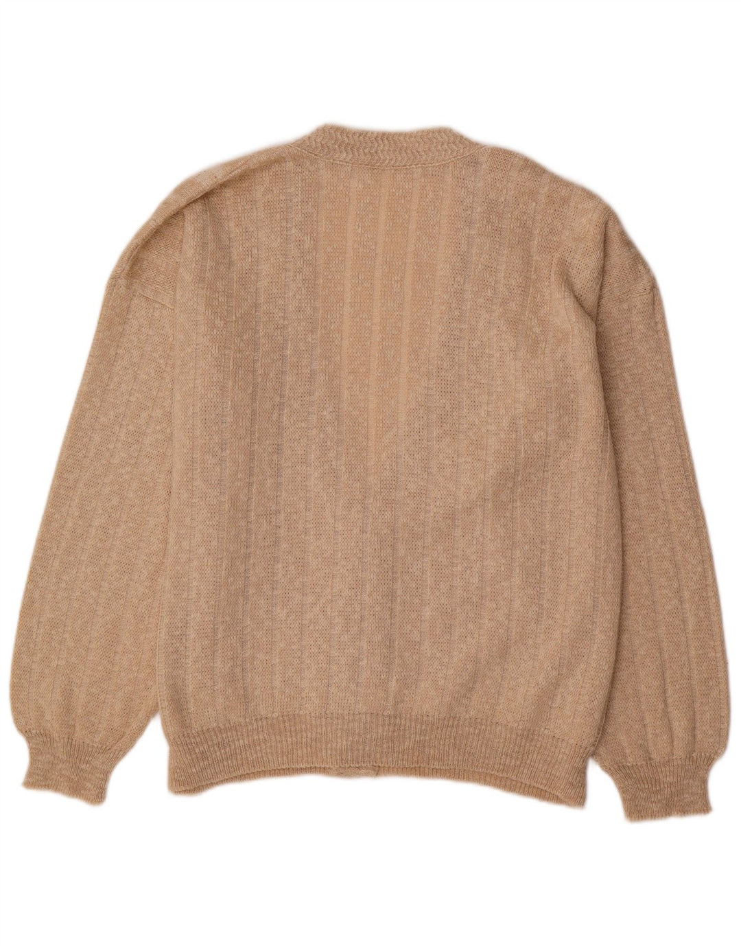PERTH Mens Cardigan Sweater IT 54 XL Beige Wool