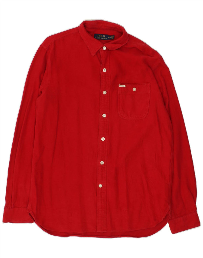 POLO RALPH LAUREN Mens Shirt Medium Red Cotton | Vintage Polo Ralph Lauren | Thrift | Second-Hand Polo Ralph Lauren | Used Clothing | Messina Hembry 