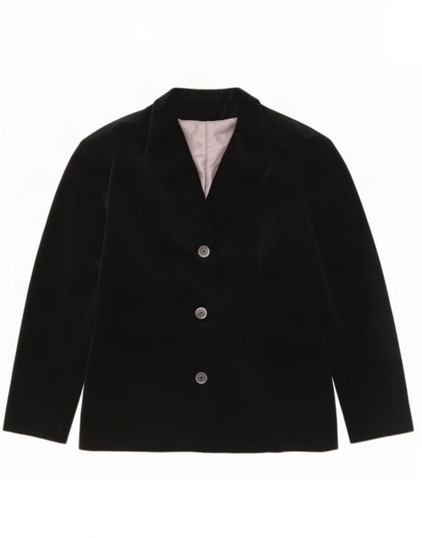 Vintage Womens 3 Button Blazer Jacket UK 18 XL Navy Blue Classic