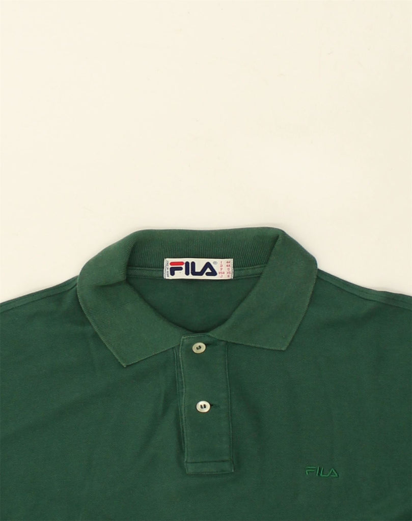 FILA Mens Polo Shirt IT 44 XS Green | Vintage Fila | Thrift | Second-Hand Fila | Used Clothing | Messina Hembry 