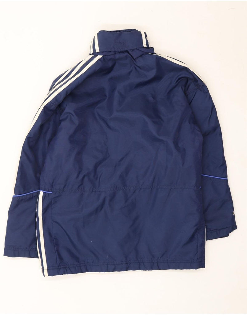 ADIDAS Boys Windbreaker Jacket 11-12 Years Navy Blue Polyester Vintage Adidas and Second-Hand Adidas from Messina Hembry 