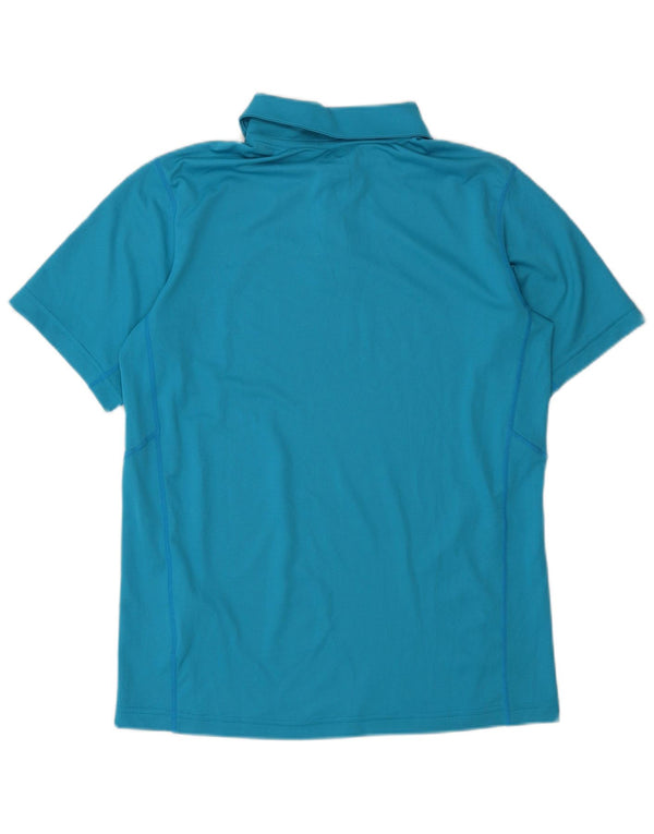 NIKE Boys Polo Shirt 13-14 Years XL Blue Polyester