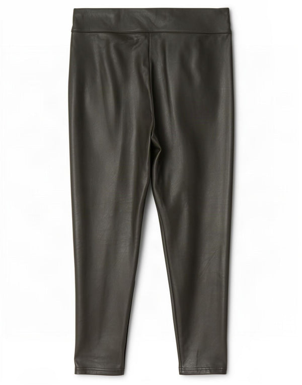 Marks & Spencer Womens Crop Leggings UK 12 Medium W30 L25 Green