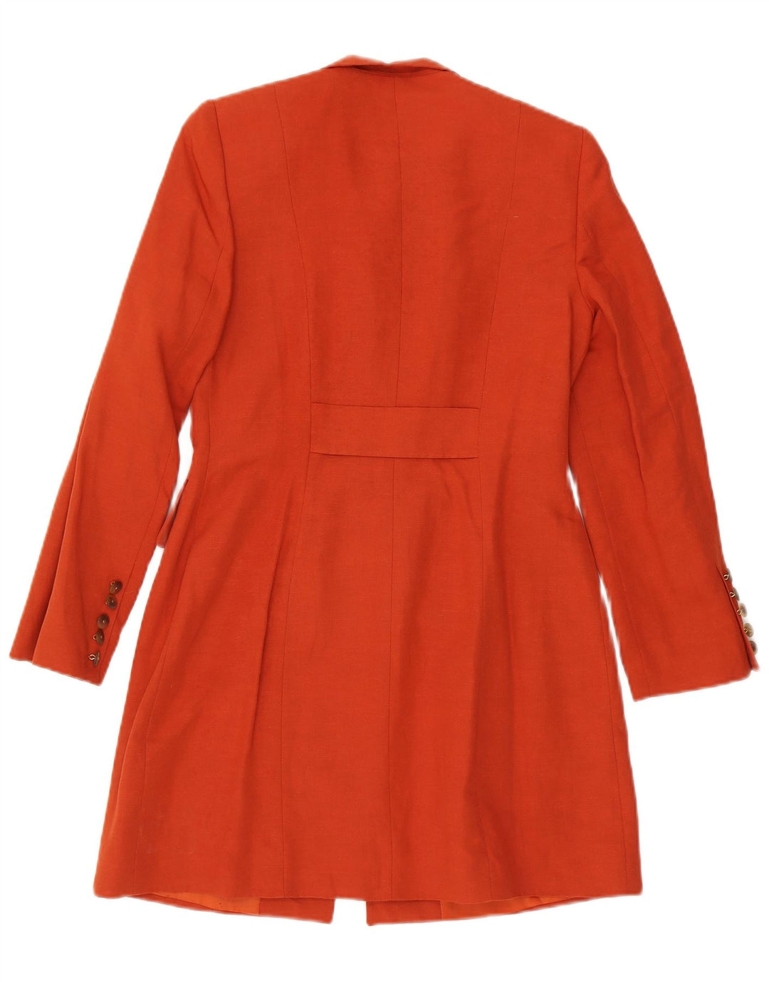 Vestino Due Womens Overcoat EU 38 Medium Orange Paisley Modal