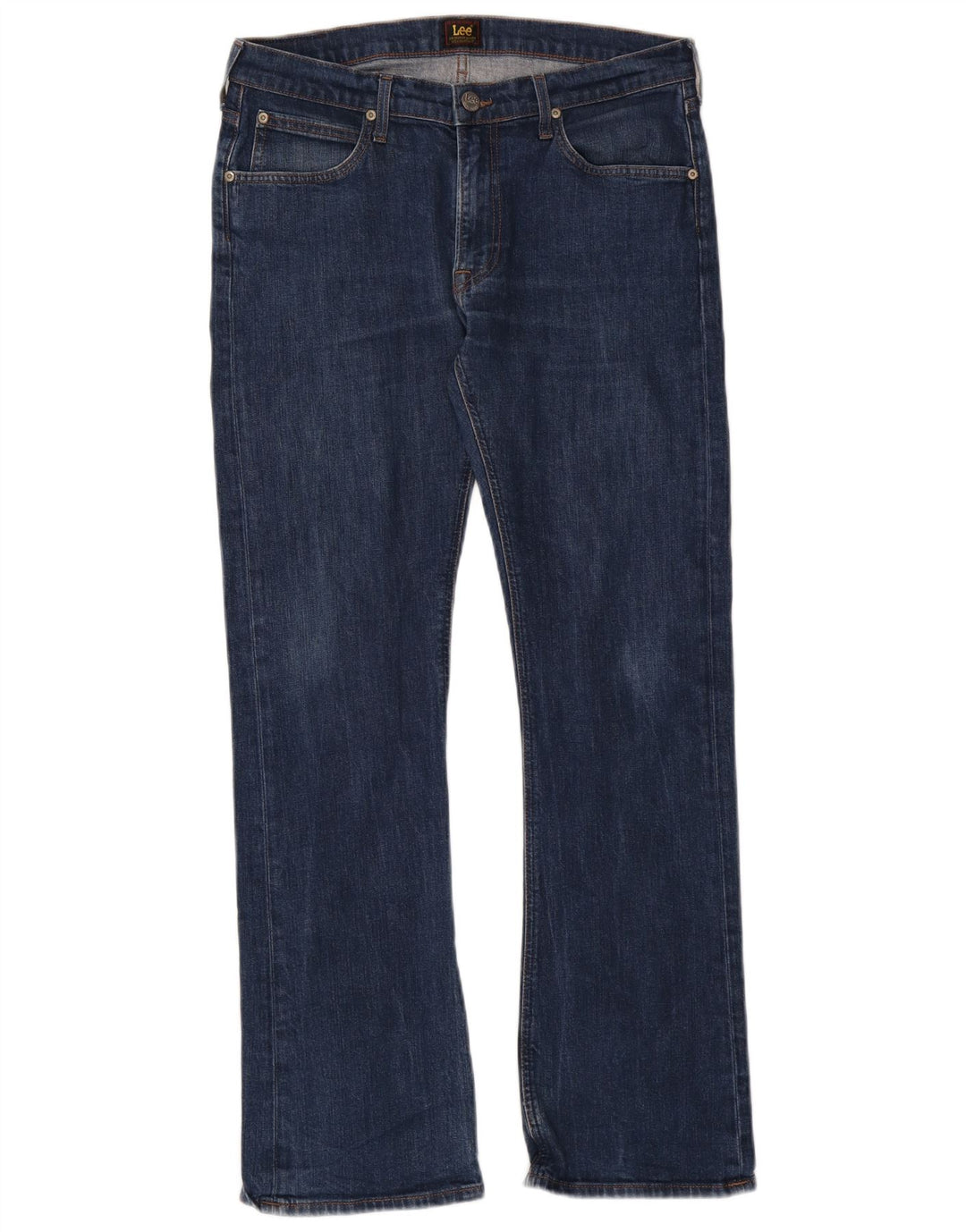 Lee Womens Trenton Bootcut Jeans W33 L32 Navy Blue Cotton