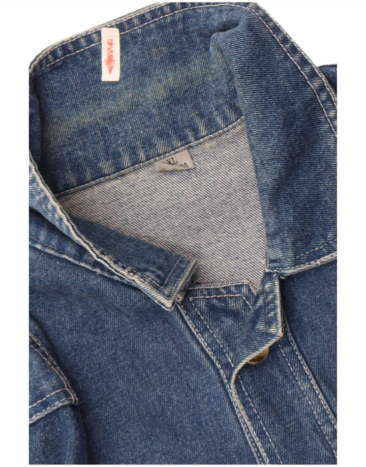 Vintage Mens Denim Jacket UK 42 XL Blue Cotton