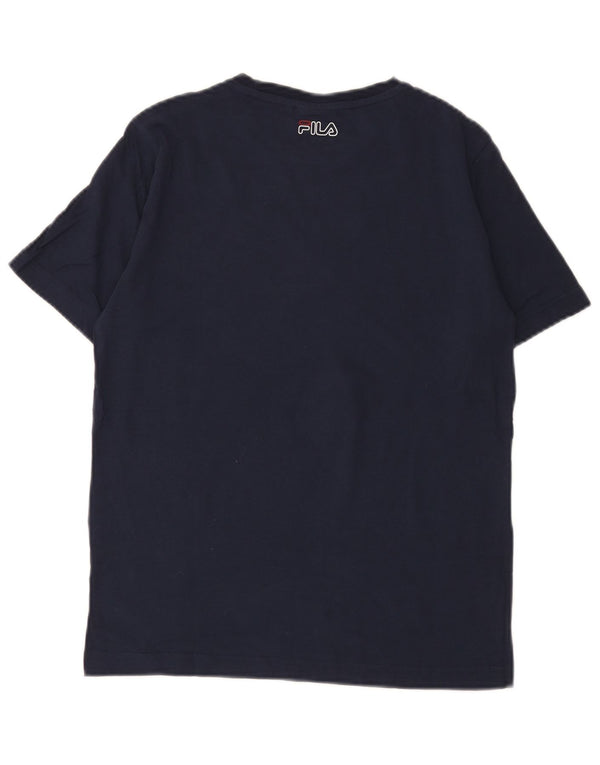 Fila Boys Graphic T-Shirt Top 13-14 Years Navy Blue