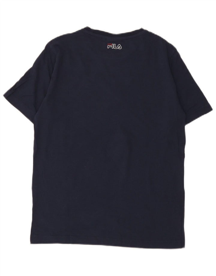 Fila Boys Graphic T-Shirt Top 13-14 Years Navy Blue