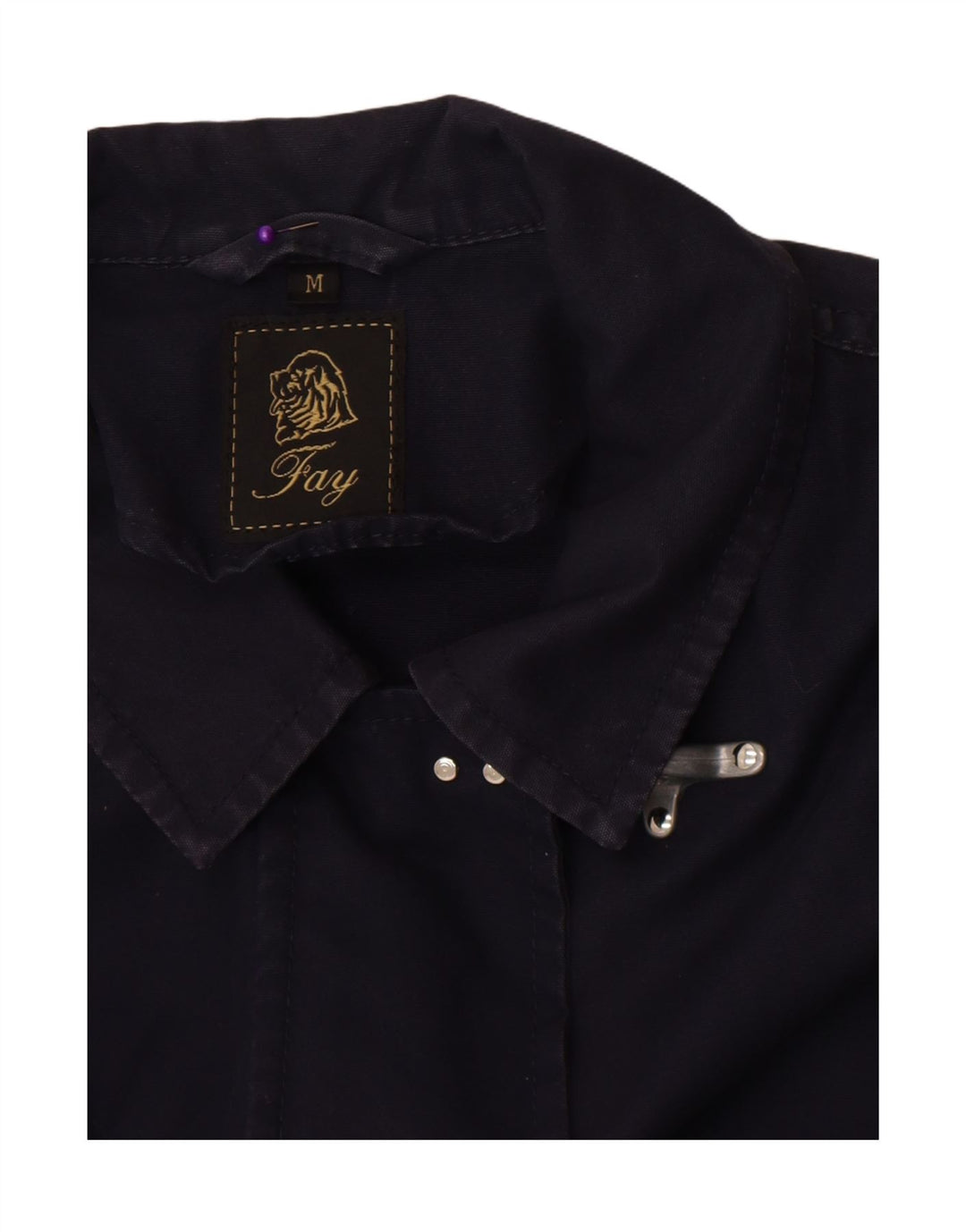 Fay Womens Bomber Jacket UK 14 Medium Navy Blue